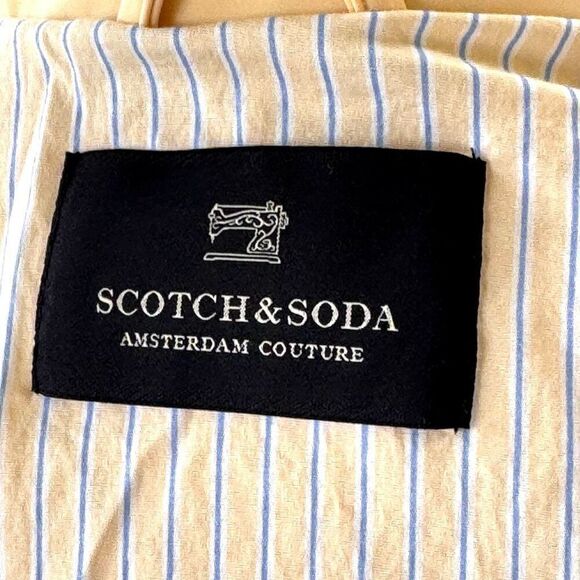 Scotch & Soda Specially Made Bomber Style Jacket.  Yellow. Medium. - Picture 5 of 7